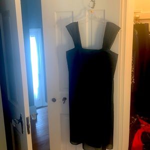 Ann Taylor teal silk dress size 6